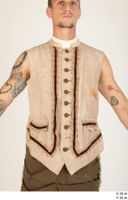  Photos Man in Historical Dress 30 16th century Historical Clothing Red suit upper body vest 0001.jpg